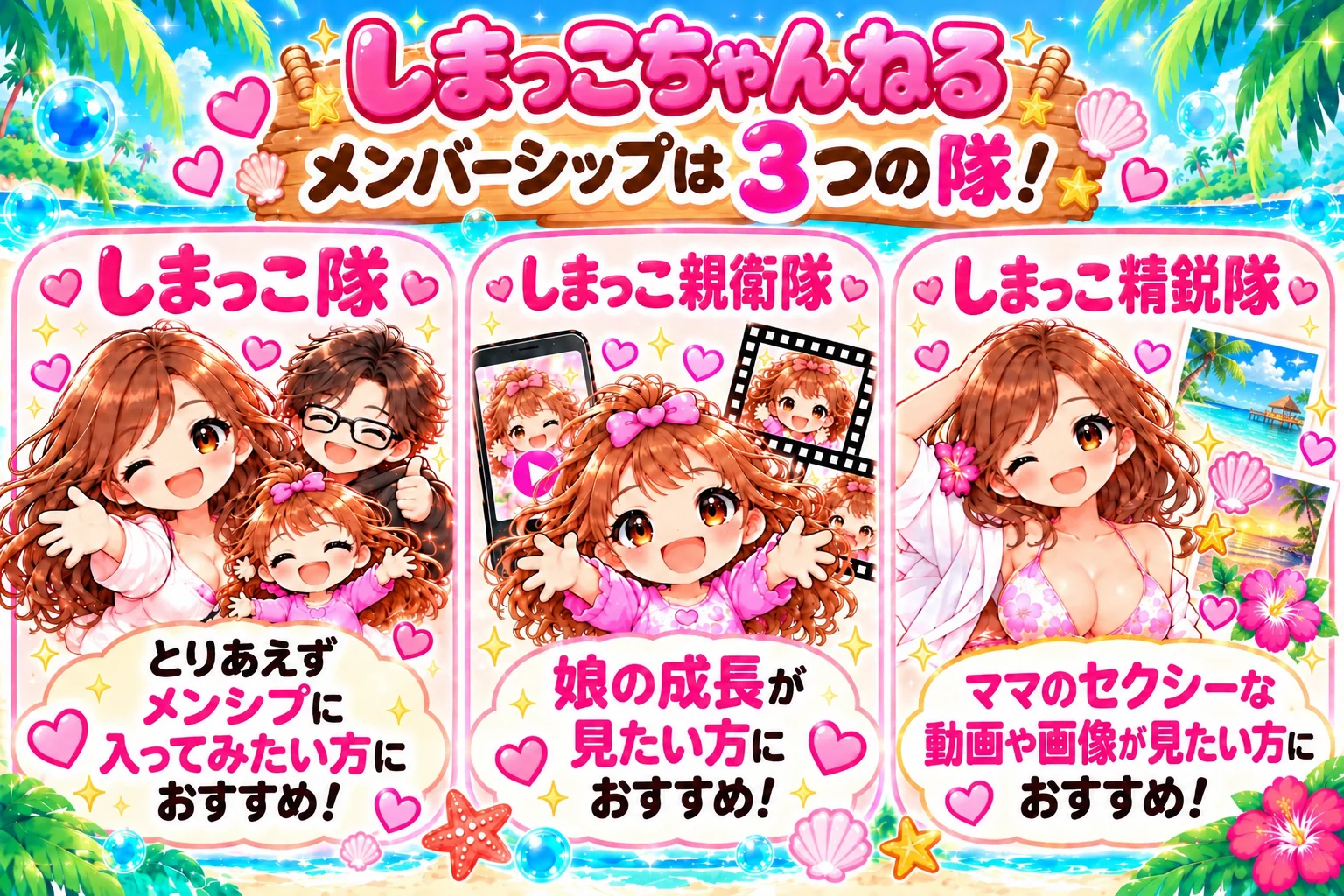 しまっこ隊、しまっこ親衛隊、しまっこ精鋭隊の選び方ガイド